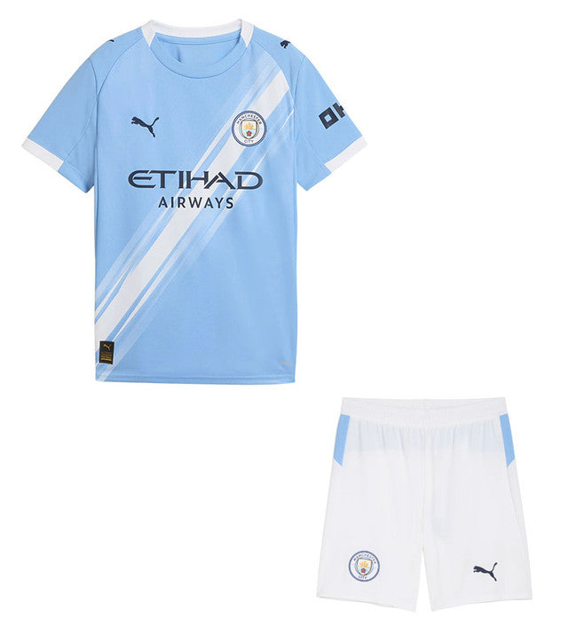 Manchester City 25/26 Kids home kit